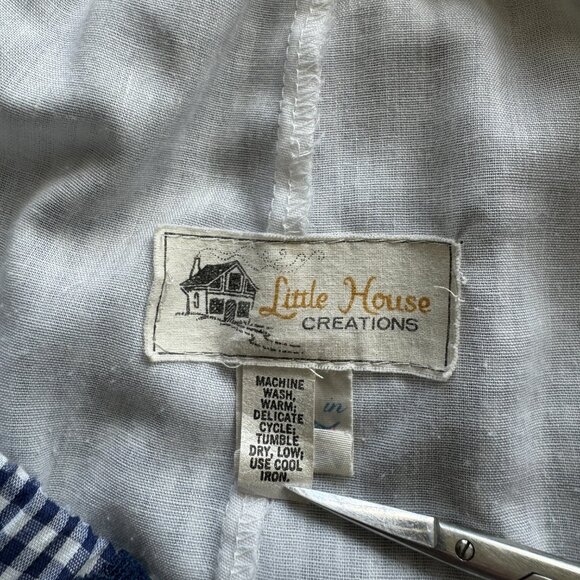 Vintage Little House Creations Prairie Skirt Sz Lg Patchwork Boho Cottage Gypsy - Picture 16 of 16